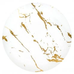 Blue Sky Gold Stroke White Dinner Plates 10.25″
