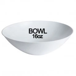 Blue Sky Organic Full White Rim Bowls 16 Oz Elegant Plates