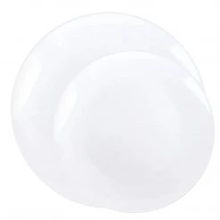 Decorline Elegant Party Sets Organic Collection Dinner Plate White Tableware Package
