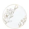 Blue Sky Antique Gold Floral Dinner Plates 7.5″ Elegant Plates