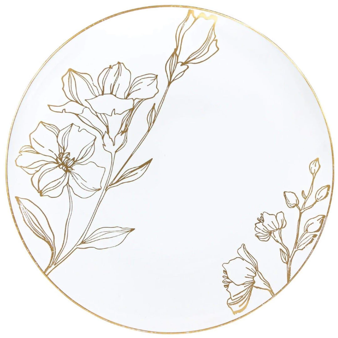 Blue Sky Antique Gold Floral Dinner Plates Tableware Package 2 Blue Sky Antique Gold Floral Dinner Plates Tableware Package