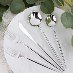Blue Sky NOVELTY FLATWARE DINNER FORKS SILVER Elegant Cutlery
