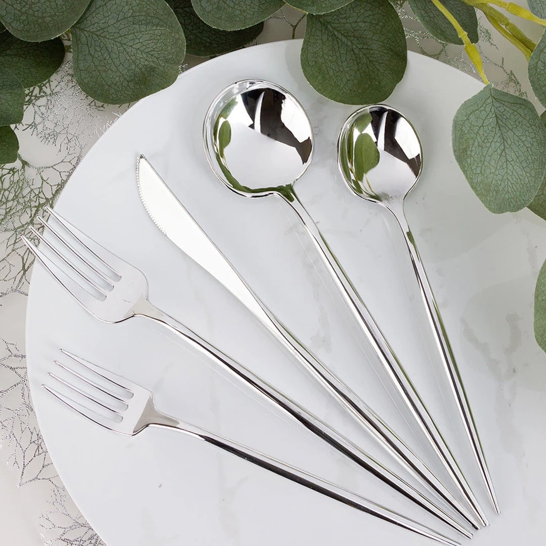 Blue Sky Elegant Cutlery NOVELTY FLATWARE DINNER KNIVES SILVER 4 Blue Sky Elegant Cutlery NOVELTY FLATWARE DINNER KNIVES SILVER