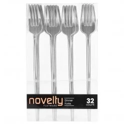 Blue Sky NOVELTY FLATWARE DINNER FORKS SILVER Elegant Cutlery