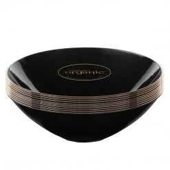 Blue Sky Organic Black Gold Rim Bowls 16 Oz