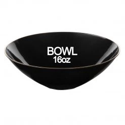 Blue Sky Organic Black Gold Rim Bowls 16 Oz