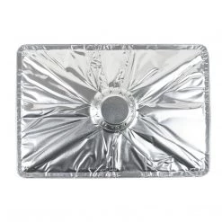 Blue Sky Jet Foil Disposable Aluminum Large Rectangle Pots With Lids Combo