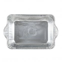 Blue Sky Jet Foil Disposable Aluminum Small Rectangle Pots With Lids Combo