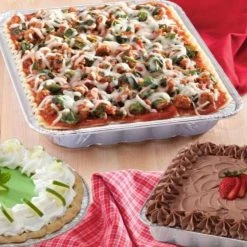 Nicole Collection Small Broiler Disposable Aluminum Baking Pan 9 X 6 X 1.33