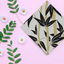 Nicole Fantini Collection Bamboo Garden Disposable Lunch Paper Napkins 20 Ct Elegant Napkins