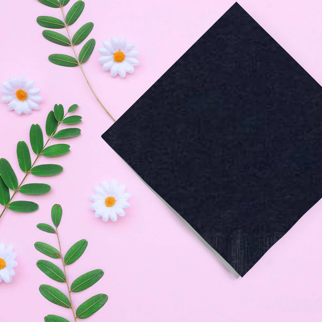 Party Dimensions Black Lunch Napkins 4 Party Dimensions Black Lunch Napkins