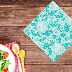 Nicole Fantini Collection Blue Beauty Disposable Lunch Paper Napkins 20 Ct Elegant Napkins