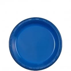 Party Dimensions Plastic Plates Blue Plastic Plate 7"