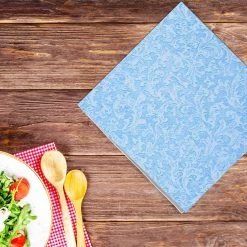 Lillian Clearance Sale SALE Blue Texture Bistro Napkins 20 Count