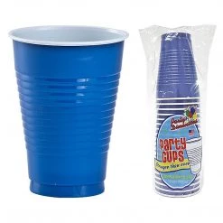 Party Dimensions Plastic Cups Blue Co-Ex Plastic Cup 18 Oz