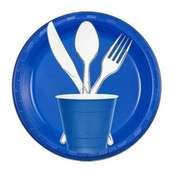 Hanna K Signature Hanna K. Signature Plastic Plates Blue 7"