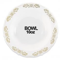 Blue Sky SALE Vintage Collection Gold Bowls 10 Oz 10 Pack Clearance Sale