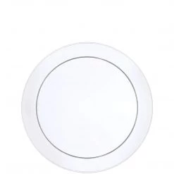Hanna K Signature Buffet Heavyweight Plastic Plate Clear 6" Elegant Plates