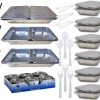 Nicole Fantini Collection 36PC Buffet Serving Kit Disposable Aluminum Refill Chafing Dish Buffet Serving Kit (RACKS NOT INCLUDED)