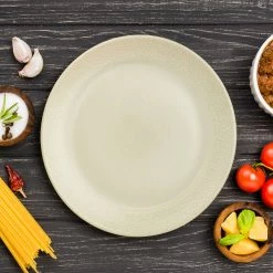 Decorline Elegant Chargers Charger Hammered Design Plates Cream 13