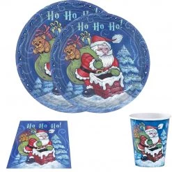 Hanna K Christmas Santa Premium Lunch Napkins 5 Hanna K Christmas Santa Premium Lunch Napkins