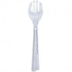 Hanna K Signature Serving Utensils Clear Plastic Serving Fork 10"