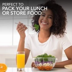 OnlyOneStopShop 32 Oz Salad To-Go Containers - Clear Plastic Disposable Salad Containers/Bowls With Airtight Lids