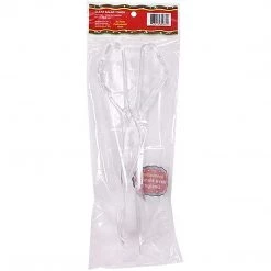 Party Dimensions Serving Utensils Clear Plastic Salad Tong 10