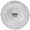 Decorline Elegant Plates Confetti Collections Soup Bowls White Silver 12 Oz