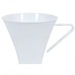 Lillian Clearance Sale SALE Mug Flared Pearl Plastic Square Coffee 8 Oz 8ct