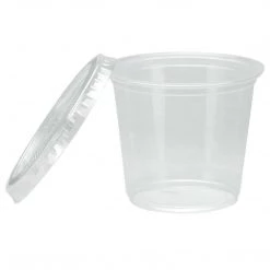 Nicole Collection Smoothie Cups Nicole Home Collection Portion Cups With Lids Clear 5.5 Oz