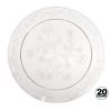 Hanna K D'Vine Plastic Salad Plate Heavyweight Clear 7"