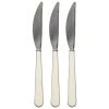 Decorline Clearance Sale SALE Duo Fancy Handle Plastic Cutlery Knives Silver White Light Weight 20 Count