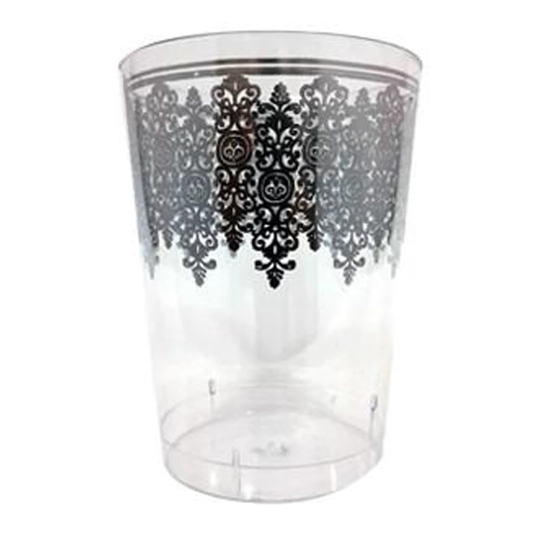 Decorline Clearance Sale SALE Ornament Crystal Tumblers Clear Silver 10 Oz 10count 1 Decorline Clearance Sale SALE Ornament Crystal Tumblers Clear Silver 10 Oz 10count