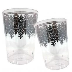 Decorline Clearance Sale SALE Ornament Crystal Tumblers Clear Silver 10 Oz 10count 6 Decorline Clearance Sale SALE Ornament Crystal Tumblers Clear Silver 10 Oz 10count