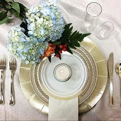 Decorline Clearance Sale SALE Prestige Collection Plastic Soup Bowls Cream Gold 12 Oz 10CT