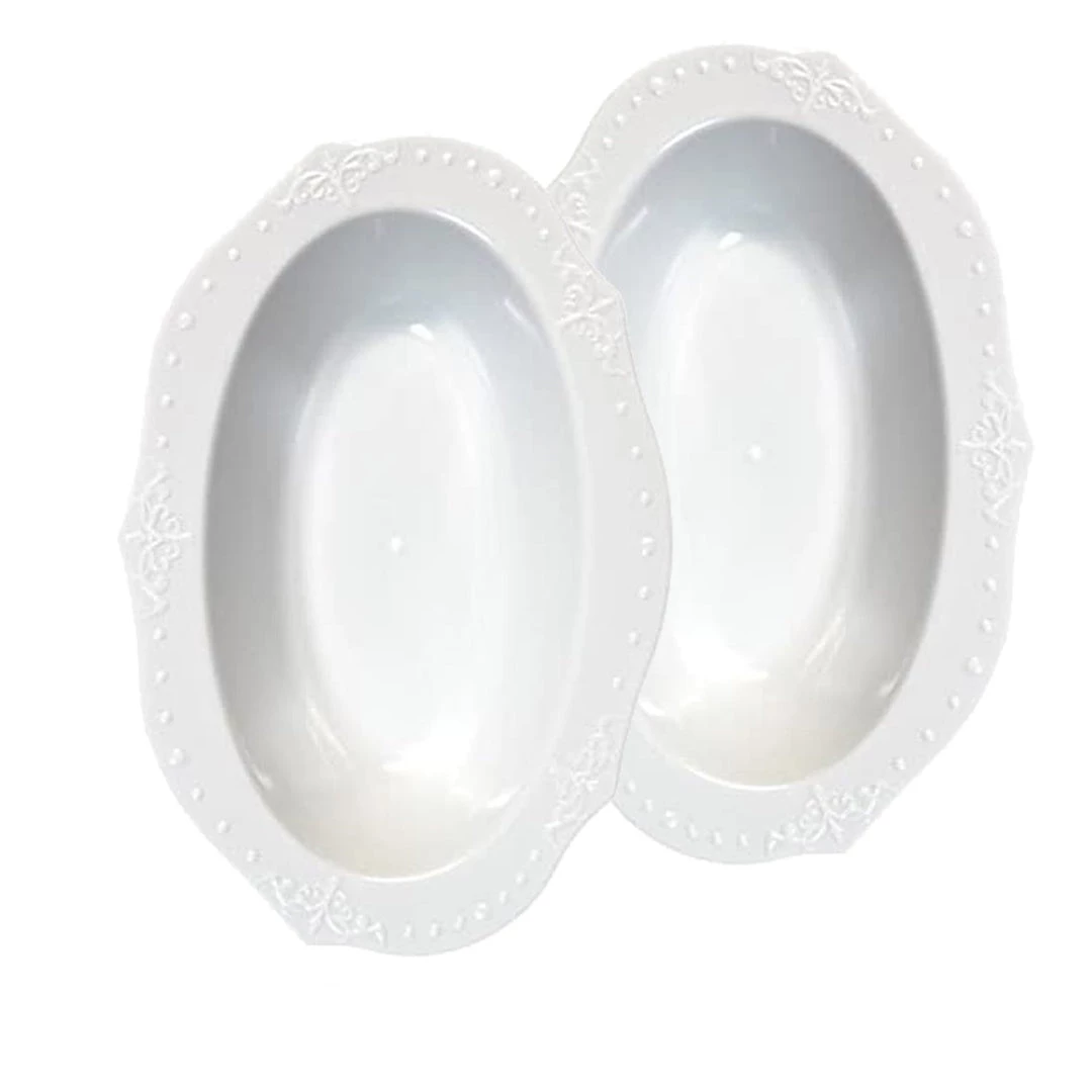 Decorline SALE Antique Collection Oval Dessert Bowl White 5 Oz 20 Count Clearance Sale 4 Decorline SALE Antique Collection Oval Dessert Bowl White 5 Oz 20 Count Clearance Sale