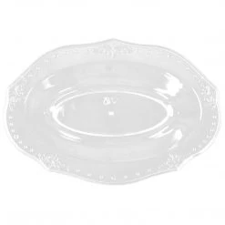 Decorline SALE Antique Collection Oval Dessert Bowl Clear 5 Oz 20 Count