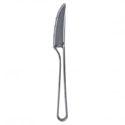 Decorline Clearance Sale SALE Modern Collection Contemporary Handle Design Knives Silver