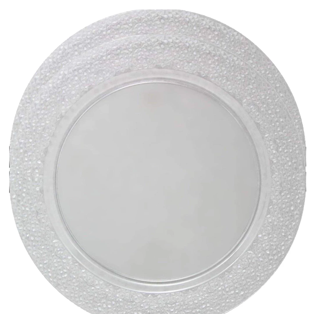 Decorline Elegant Chargers Charger Hammered Design Plates Clear 13" 2CT 3 Decorline Elegant Chargers Charger Hammered Design Plates Clear 13" 2CT