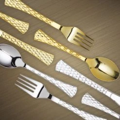 Decorline Glamour Collection Extra Heavyweight Disposable Tea Spoons Silver