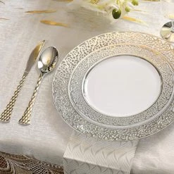 Decorline Glamour Collection Extra Heavyweight Disposable Tea Spoons Silver