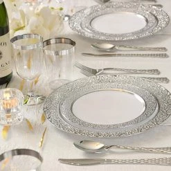 Decorline Glamour Collection Extra Heavyweight Disposable Knifes Silver