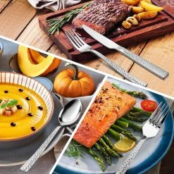 Decorline Clearance Sale SALE Harmmered Silver Metallic Plastic Tea Spoons 4'' Light Weight 20 Count