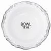 Decorline Elegant Plates Aristocrat Collection Plastic Soup Bowls White & Silver 12 Oz