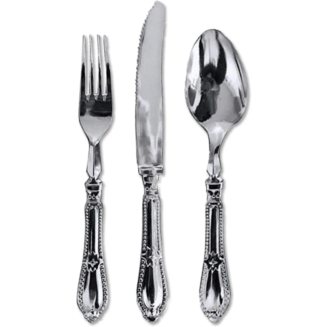 Decorline SALE Luxury Baroque Collection Silver Spoons 12 Count Clearance Sale 3 Decorline SALE Luxury Baroque Collection Silver Spoons 12 Count Clearance Sale