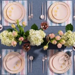 Decorline Orchid Collection Dinner Plate Turquoise & Gold Tableware Package Set 10 Decorline Orchid Collection Dinner Plate Turquoise & Gold Tableware Package Set