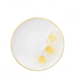Decorline Orchid Collection Dinner Plate White & Gold Tableware Package 12 Decorline Orchid Collection Dinner Plate White & Gold Tableware Package