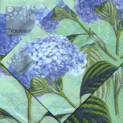 Decorline Elegant Napkins Hydrangea Lunch Napkins 20 Ct