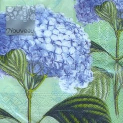 Decorline Elegant Napkins Hydrangea Lunch Napkins 20 Ct